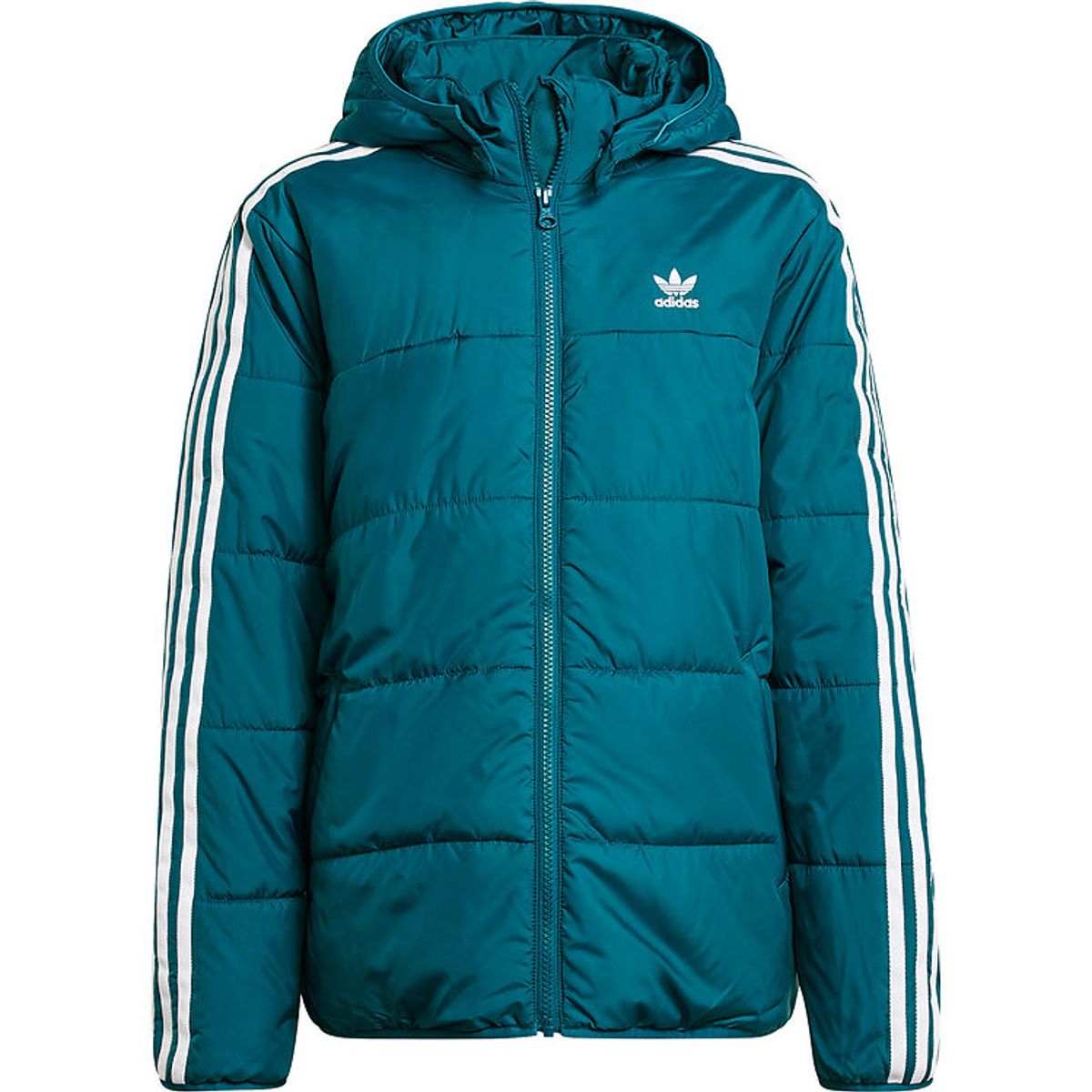 adidas Originals Dynejakke - Padded - Grøn/Hvid