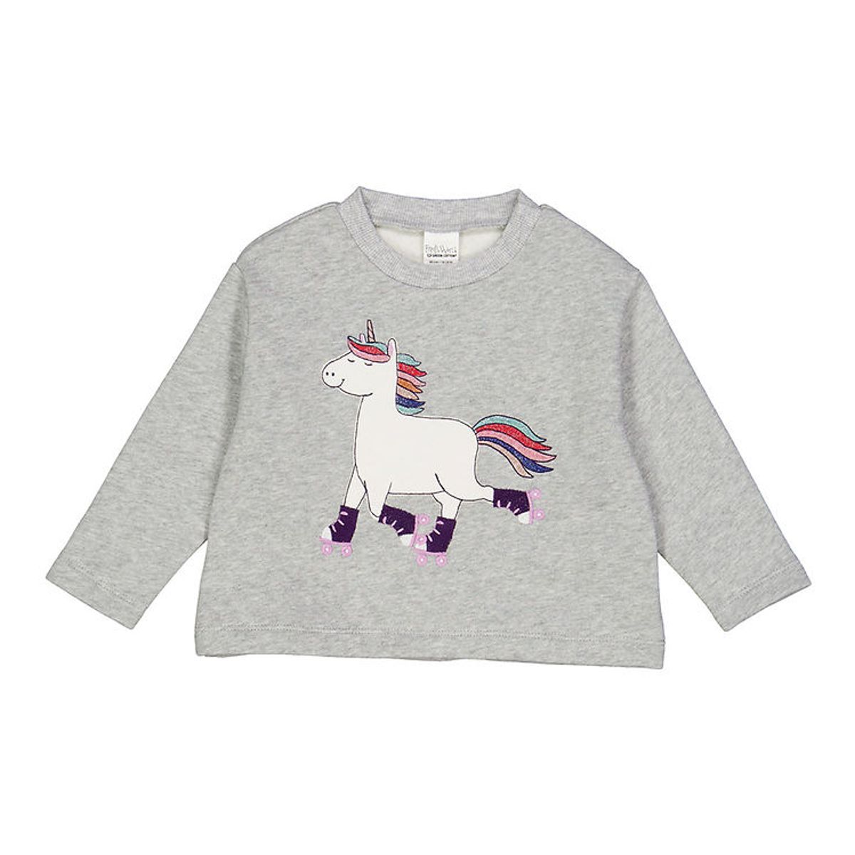 Freds World Sweatshirt - Hello Unicorn - Pale Greymarl