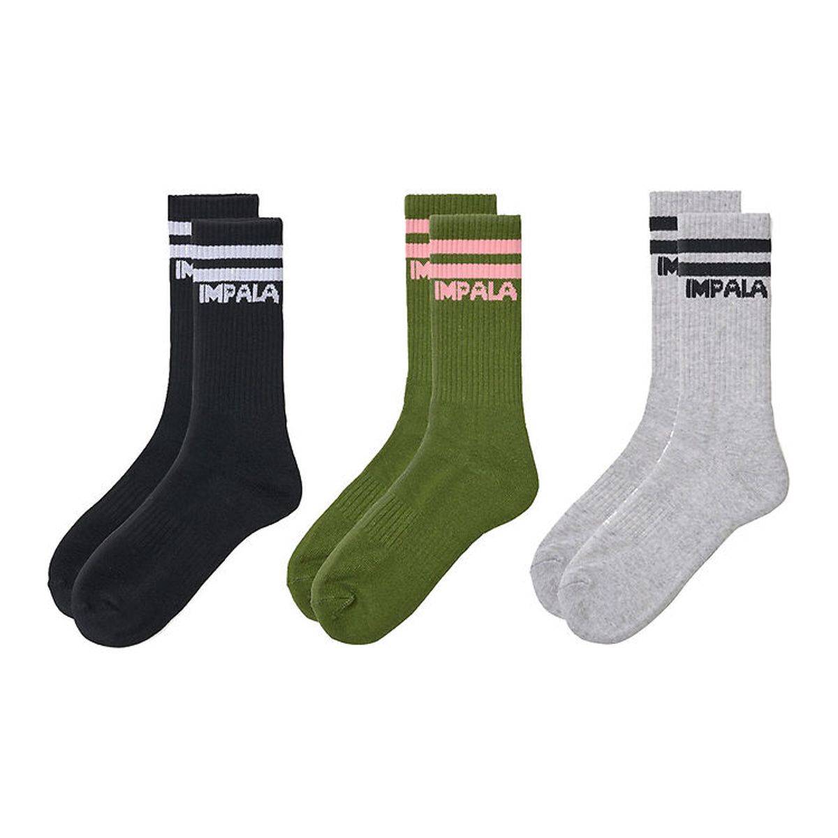 Impala Strømper - Stripe Sock - 3-pak - Camo