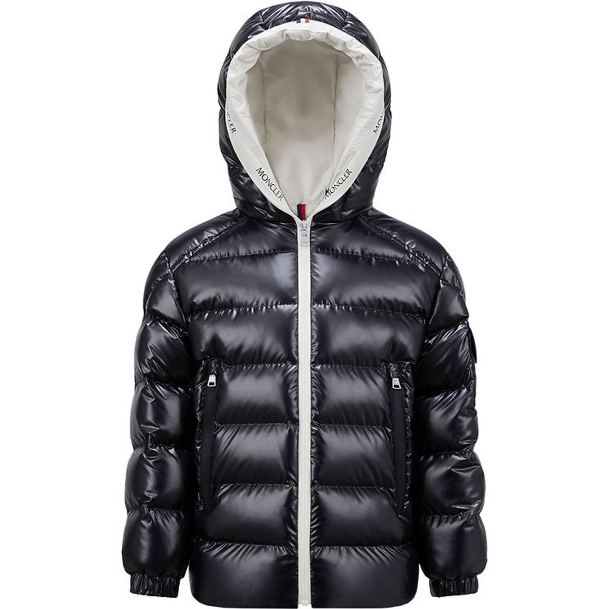 Moncler Dunjakke - Ganzorig - Medium Blue m. Hvid