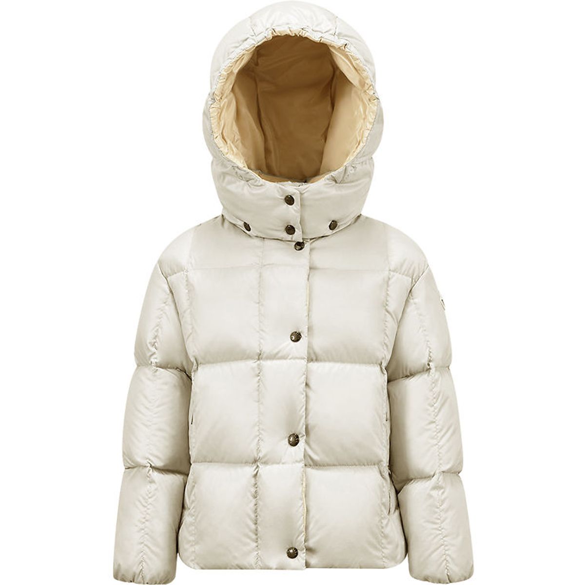 Moncler Dunjakke - Parana - Creme m. Beige