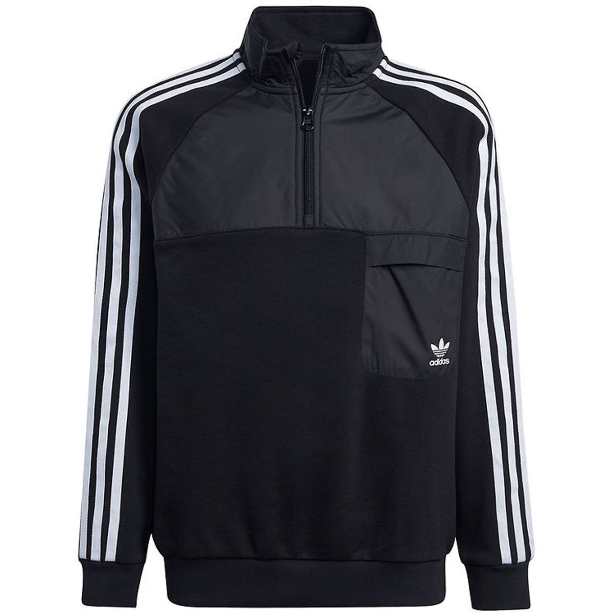 adidas Originals Sweatshirt m. Lynlås - Sort m. Hvid