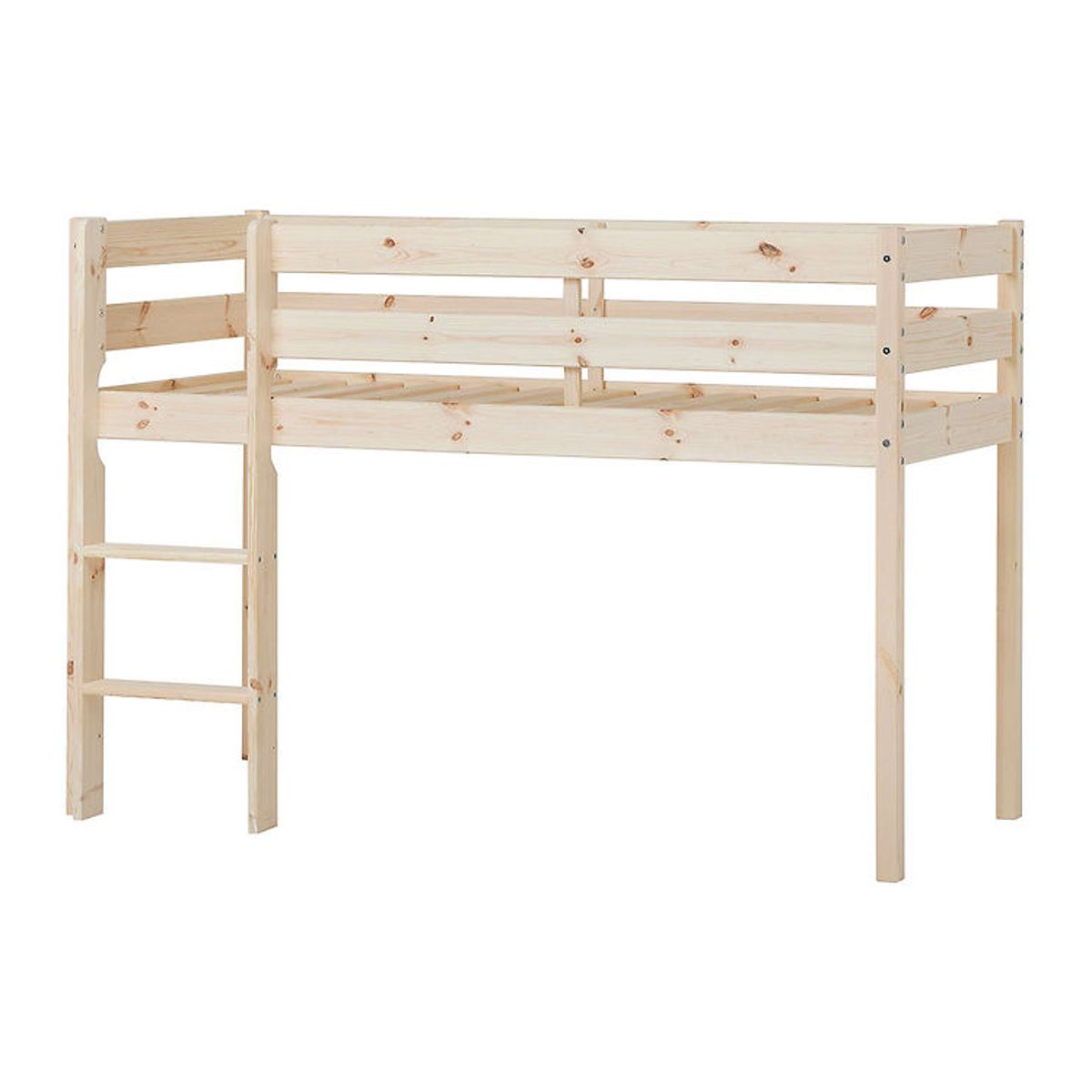 Hoppekids Seng - Halvhøj - ECO Comfort - Natural Wood