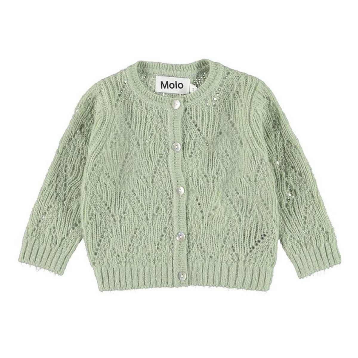 Molo Cardigan - Uld/Polyester - Gilli - Mint