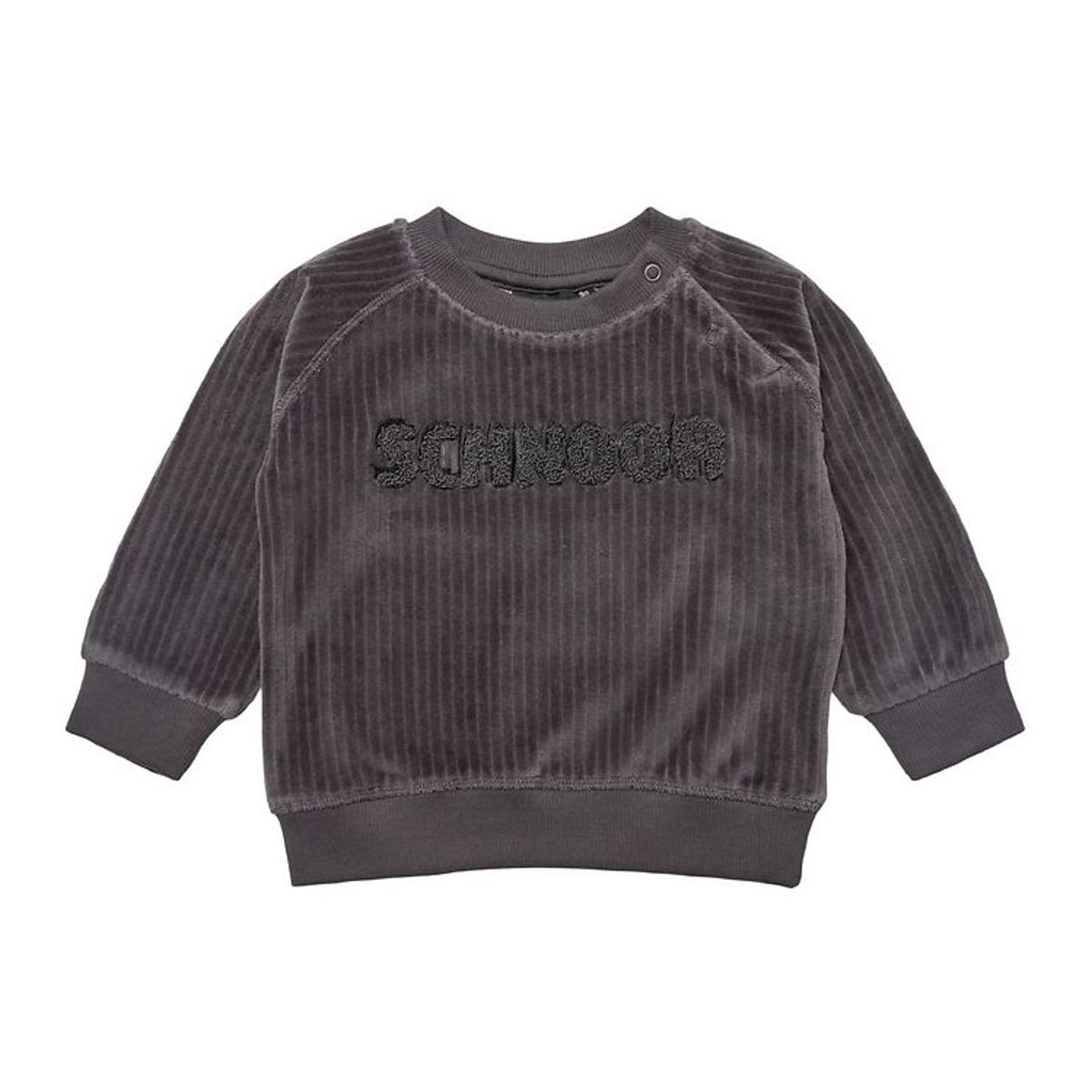 Petit by Sofie Schnoor Sweatshirt - Velour - Dark Grey Melange