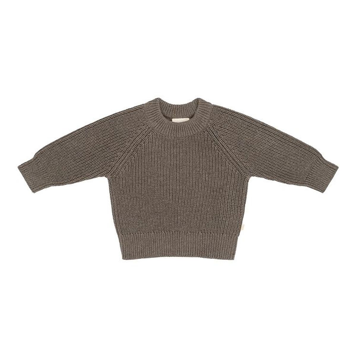 That's Mine Bluse - Flo Sweater - Earth Brown Melange