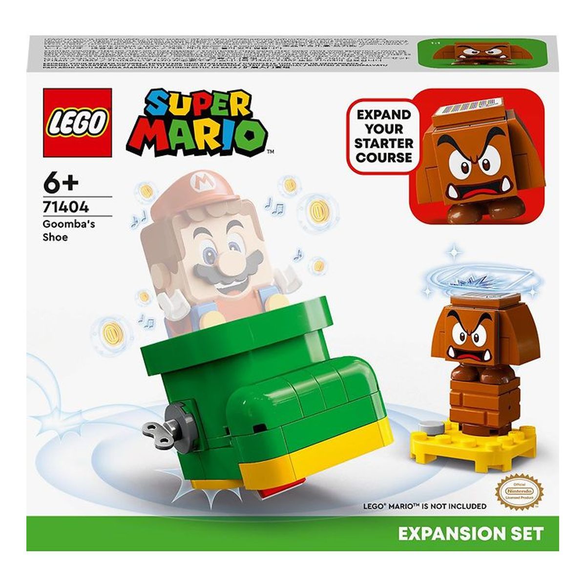 LEGO ® Super Mario - Goombas Sko 71404 - Udvidelsessæt - 76 Dele