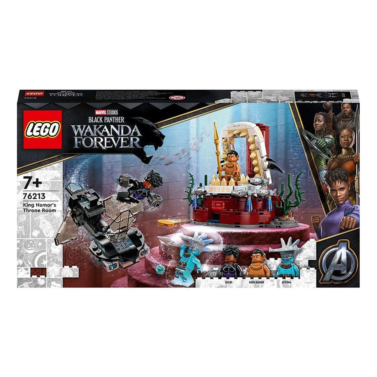 LEGO ® Marvel Black Panther - Kong Namors Tronsal 76213 - 355 Del