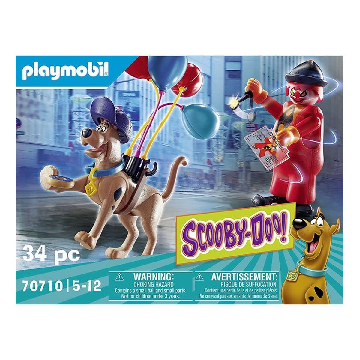 Playmobil Scooby-Doo - Eventyr Med Ghost Clown - 70710 - 34 Dele