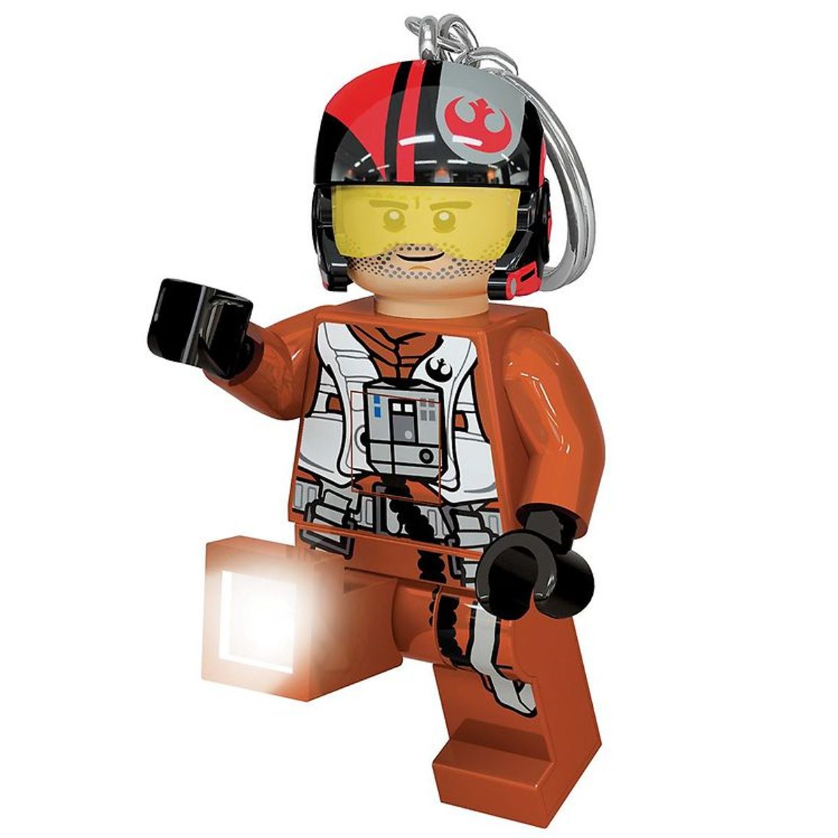 LEGO ® Star Wars Nøglering m. Lommelygte - LEGO ® Poe Dameron