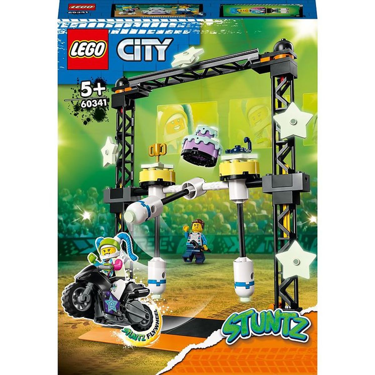 LEGO ® City Stuntz - Vælte-Stuntudfordring 60341 - 117 Dele