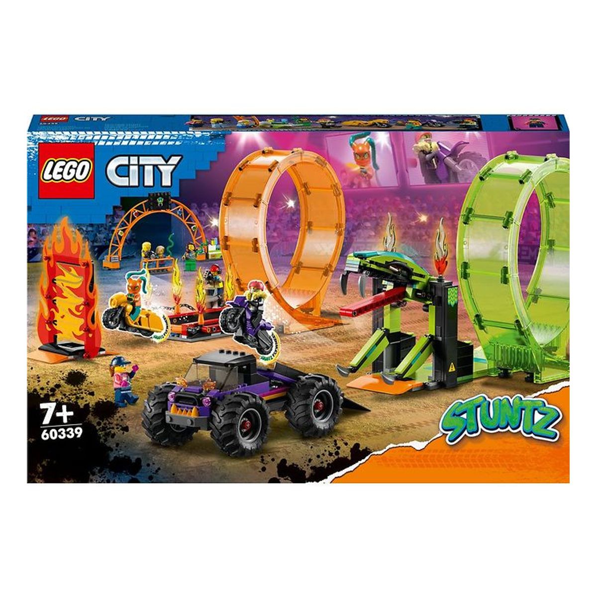 LEGO ® City Stuntz - Stuntarena Med Dobbelt Loop 60339 - 598 Dele