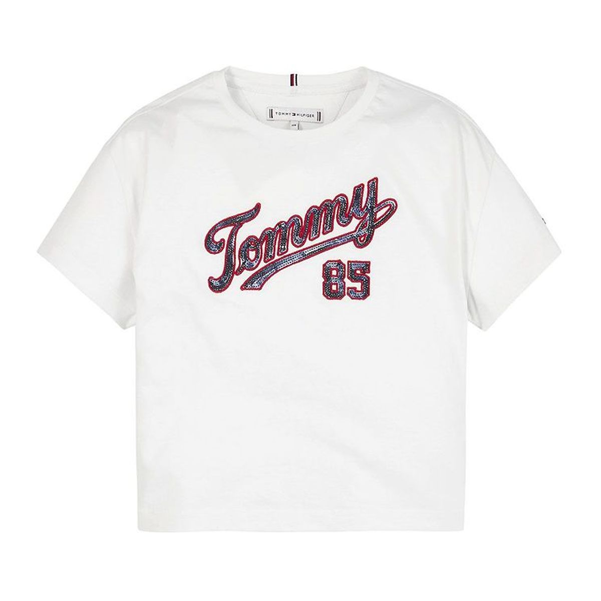 Tommy Hilfiger T-Shirt - Sequins TEE - Hvid