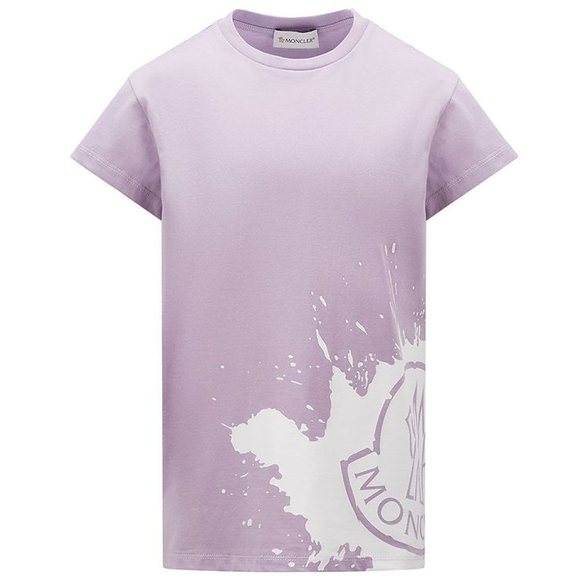 Moncler T-shirt - Lilla m. Hvid