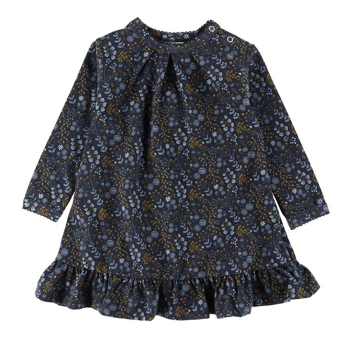 Smallstuff Kjole - Flower Night - Dark Blue