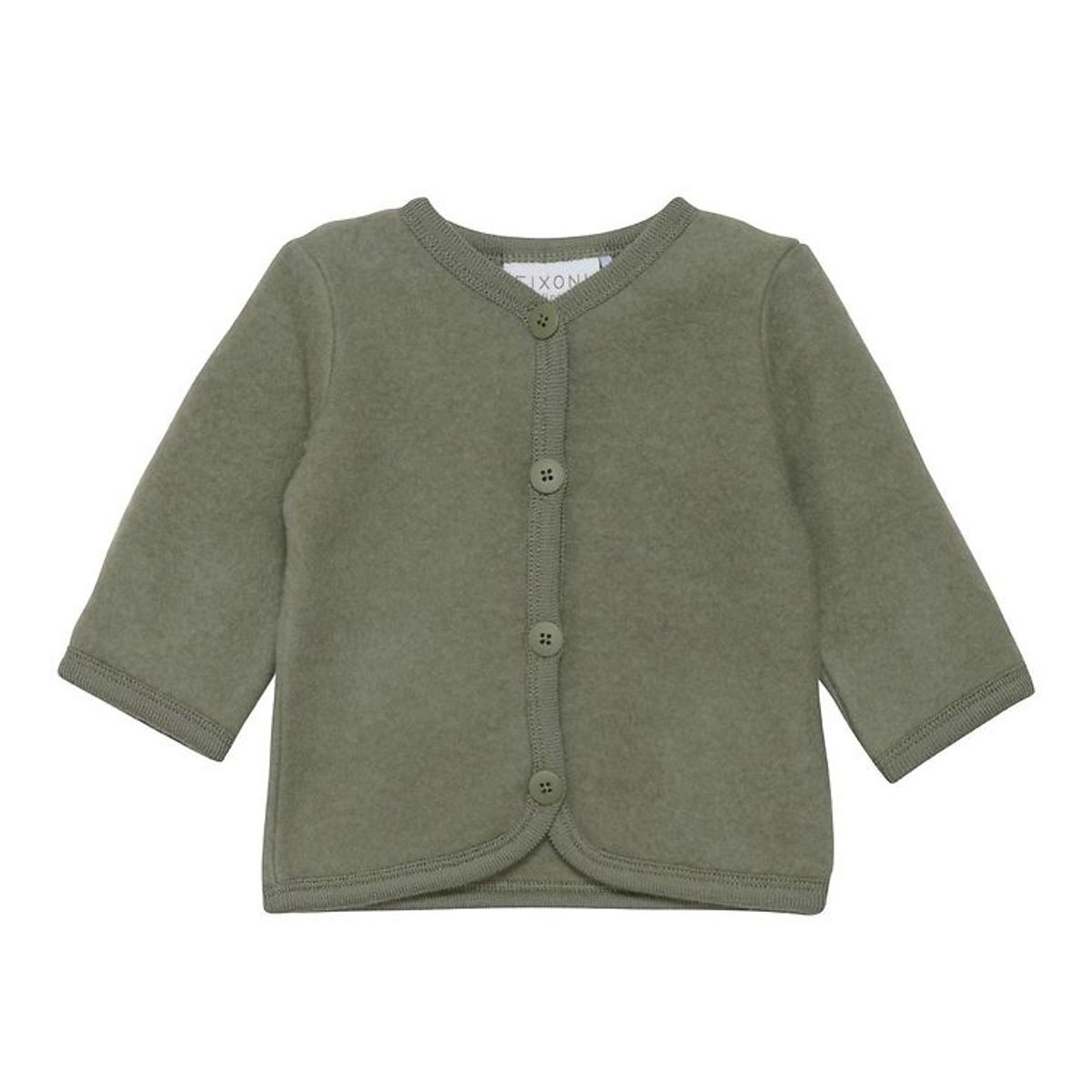 Fixoni Cardigan - Uld - Deep Lichen Green