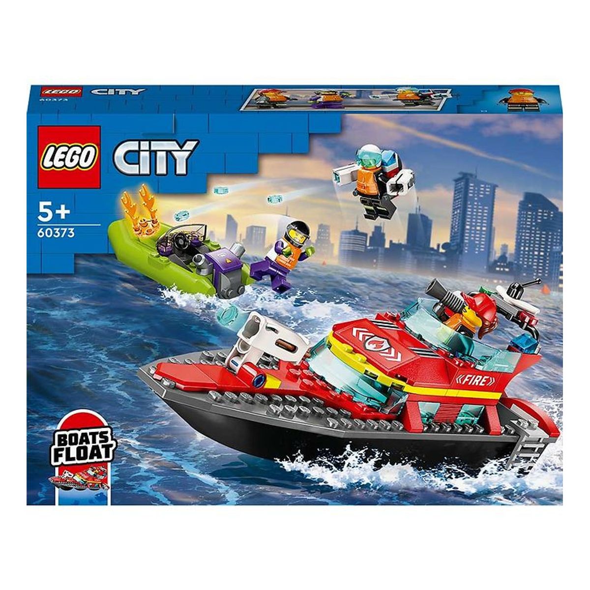 LEGO ® City - Brandvæsnets Redningsbåd 60373 - 144 Dele