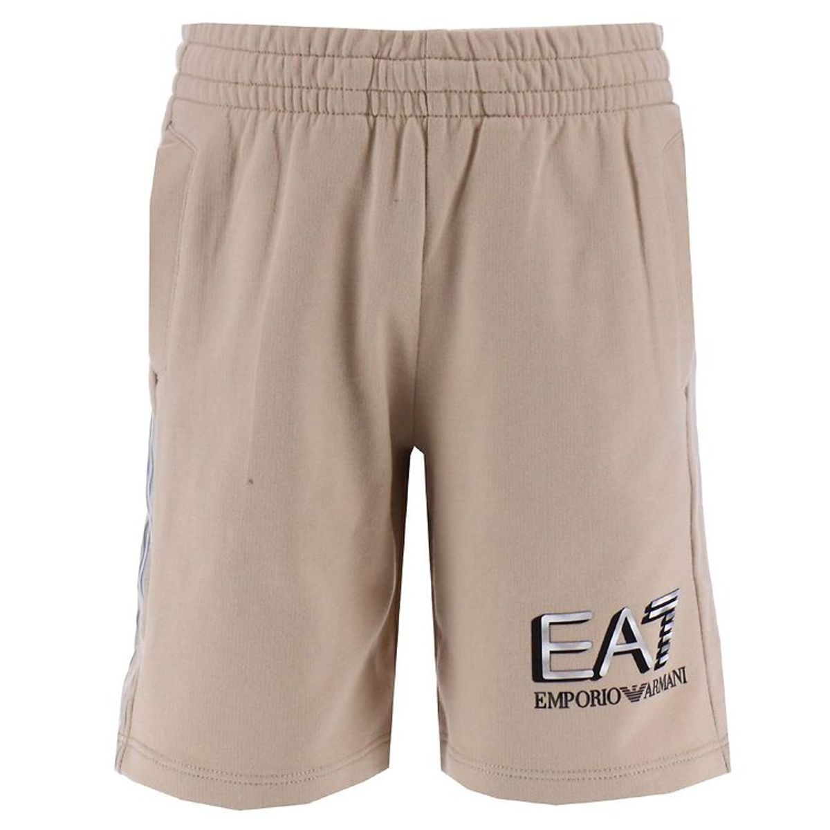 EA7 Sweatshorts - Oxford Tan m. Sølv