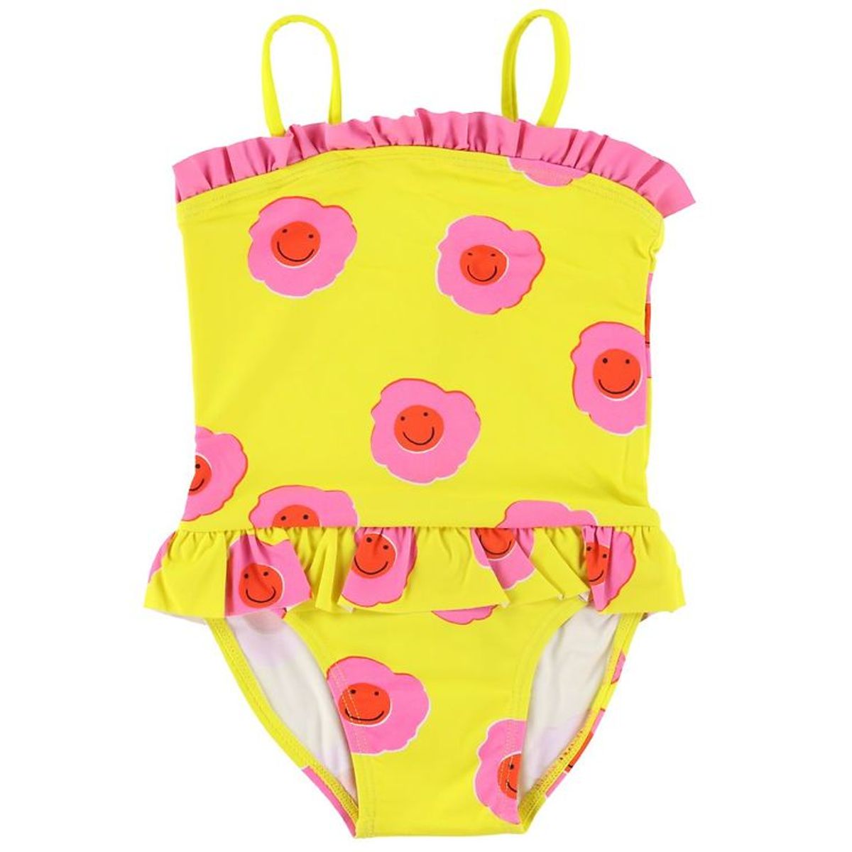 Stella McCartney Kids Badedragt - UV50+ - Gul m. Blomster