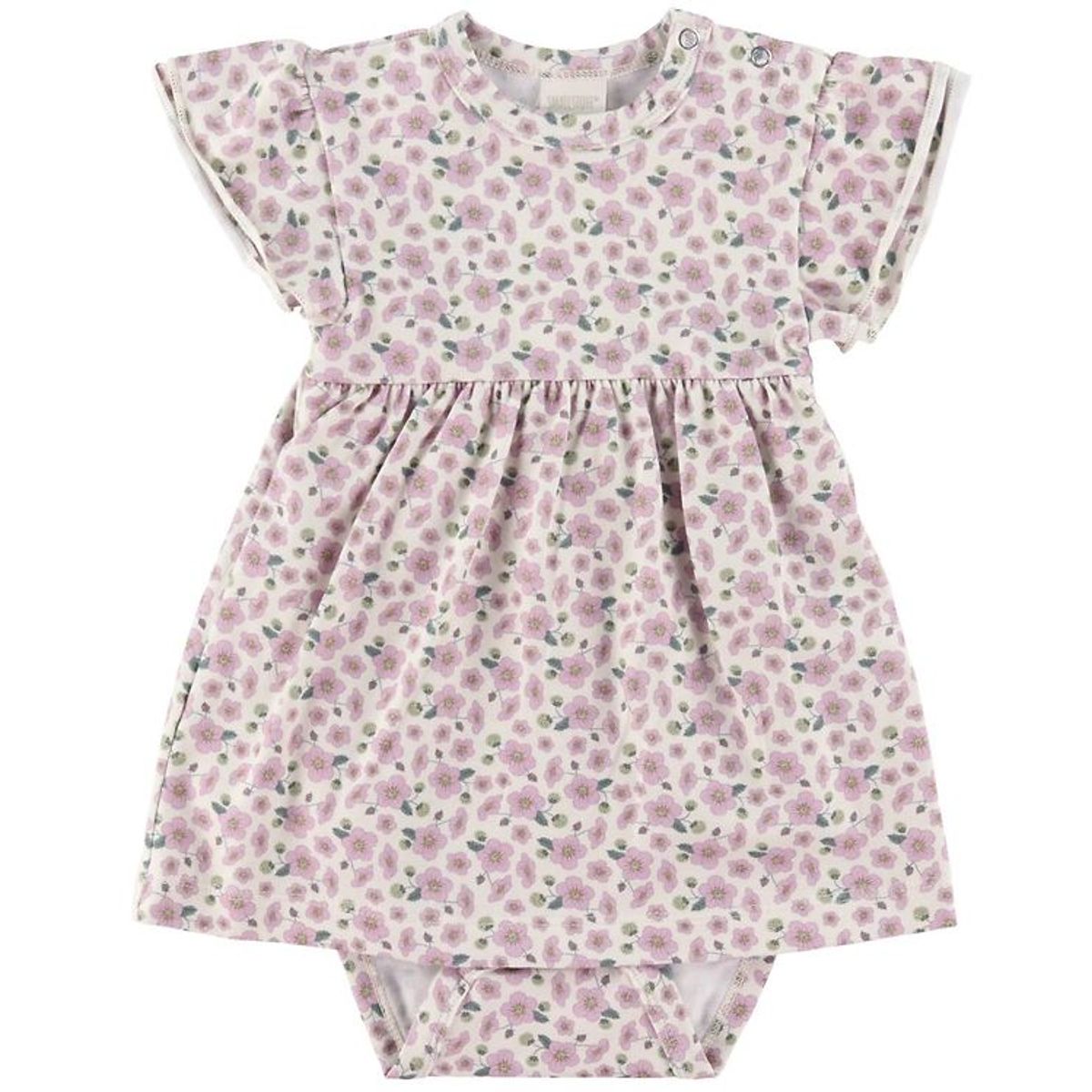 Smallstuff Kjolebody k/æ - Blomster - Soft Rose