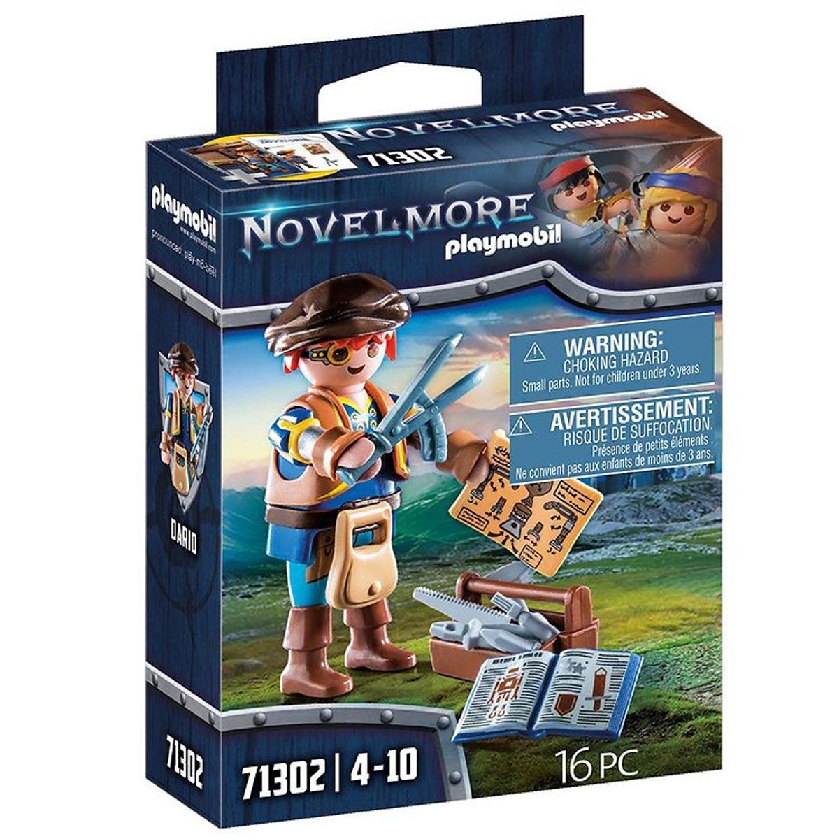 Playmobil Novelmore - Dario med Værktøj - 71302 - 16 Dele