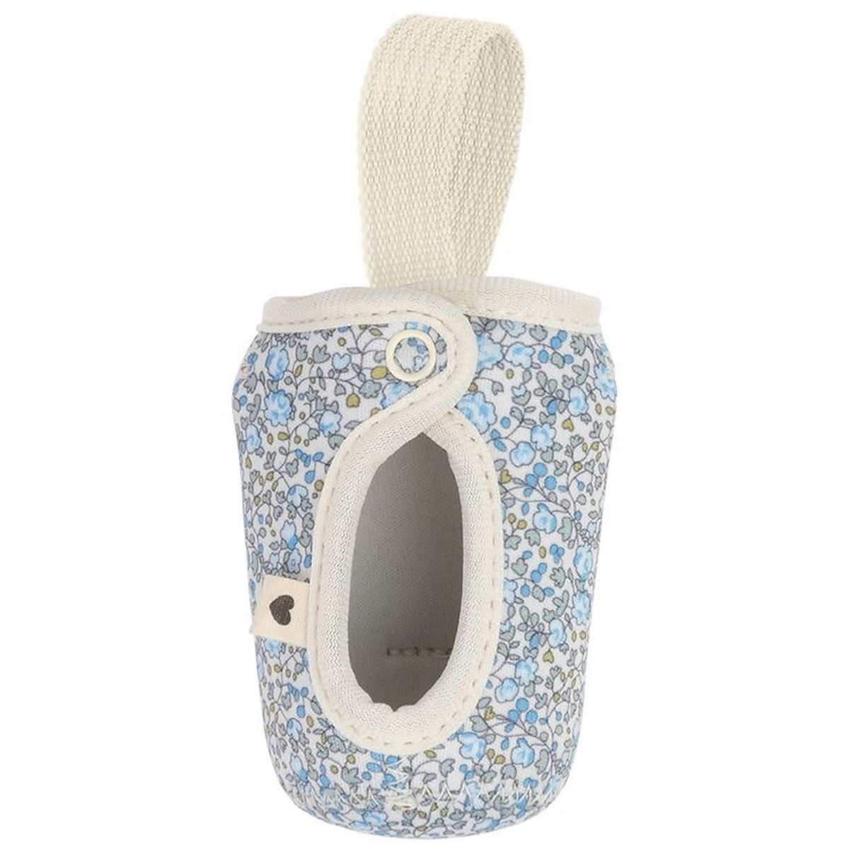 BIBS X Liberty Flaske Etui - Lille - 110 ml - Blomster - Ivory