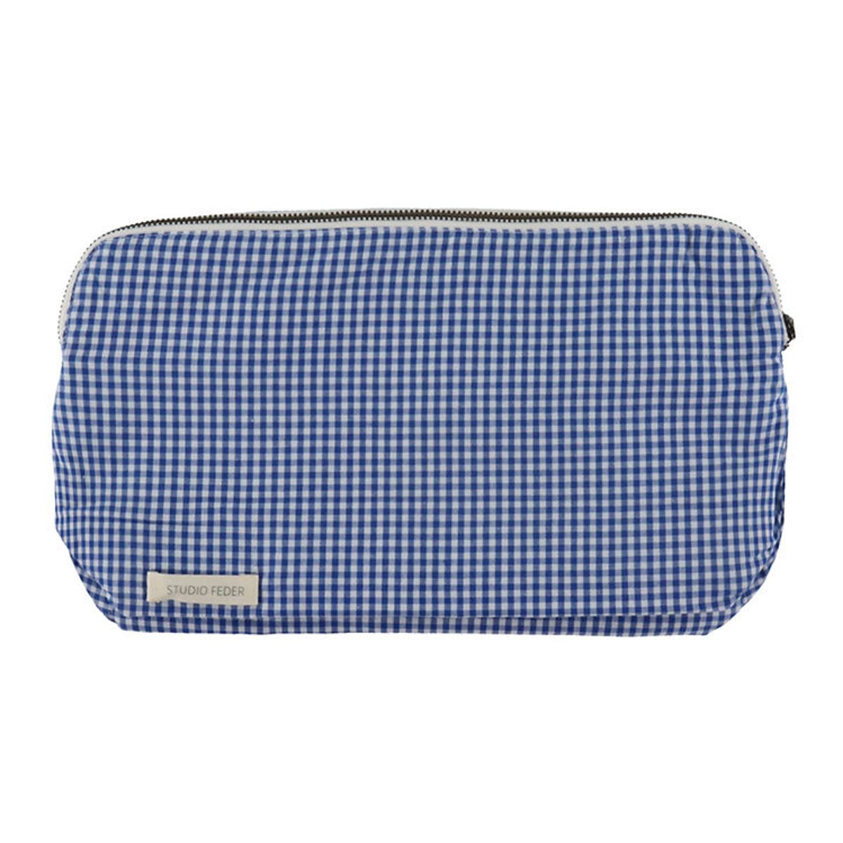 Studio Feder Toilettaske - 30x20x10 - Gingham Mini Blue