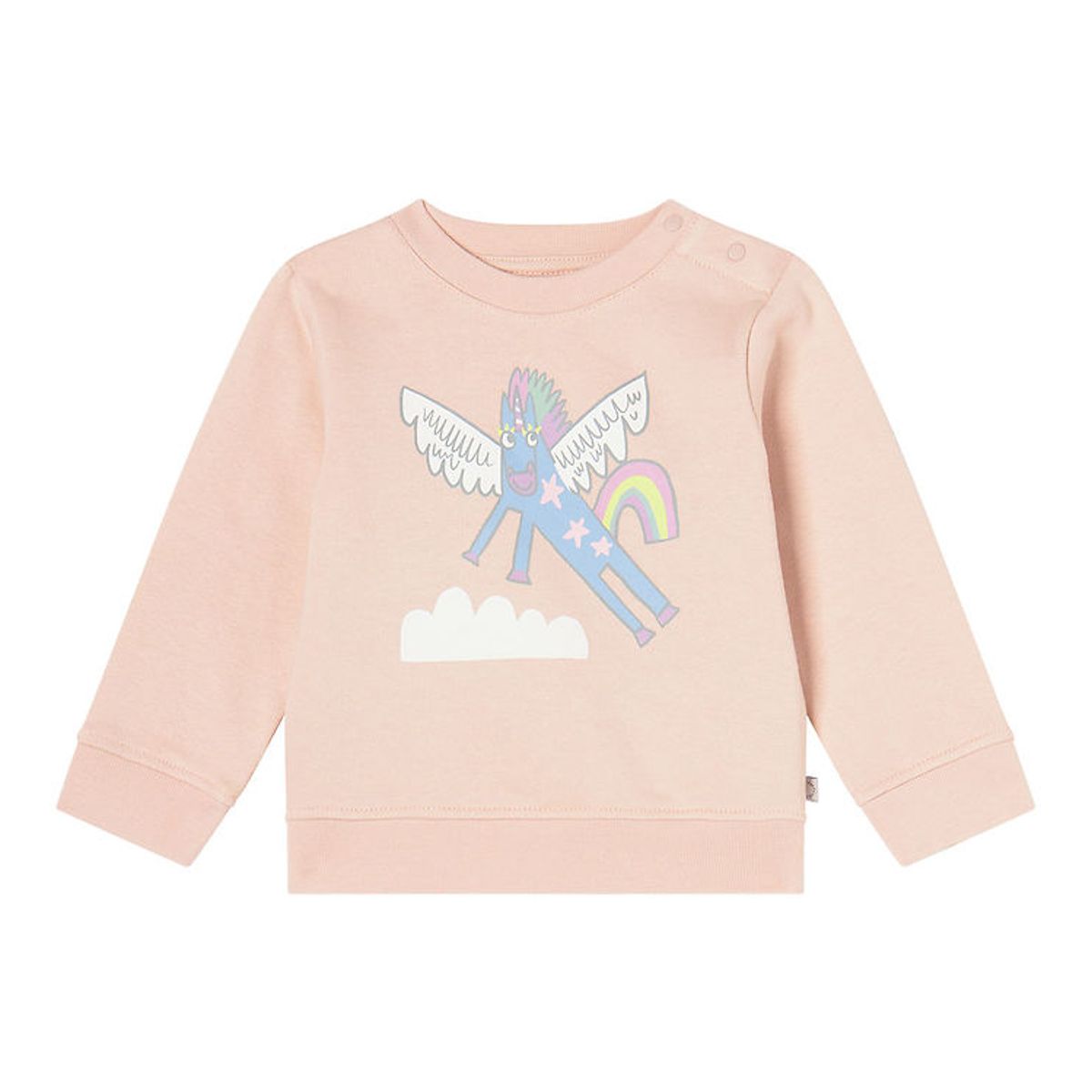 Stella McCartney Kids Sweatshirt - Pudderrosa m. Enhjørning