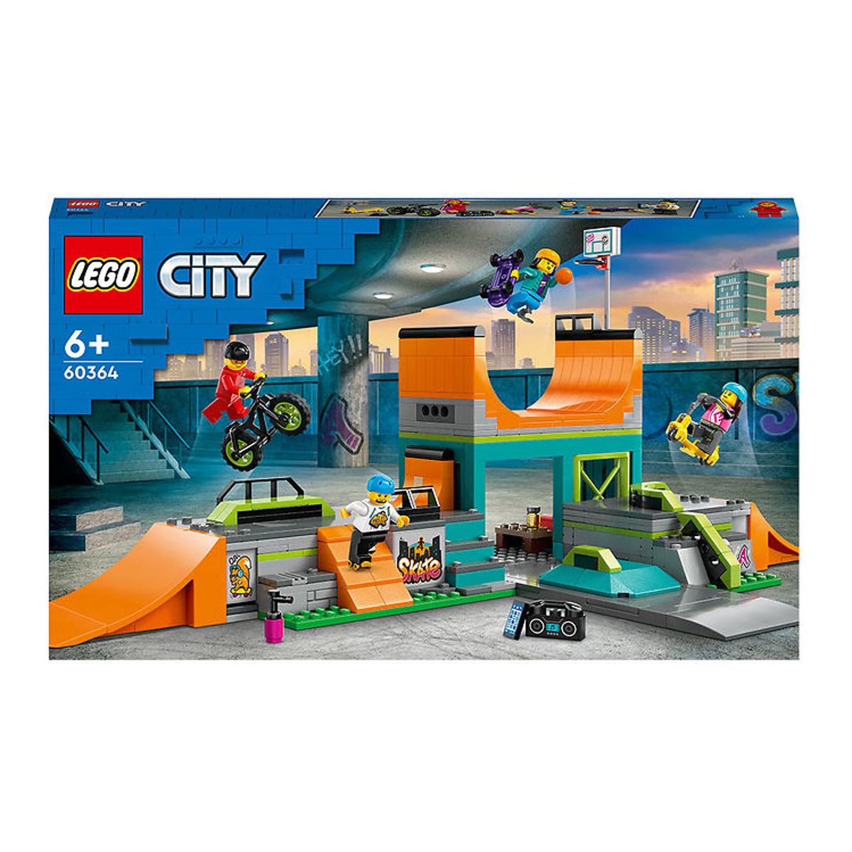 LEGO ® City - Gade-skatepark 60364 - 454 Dele