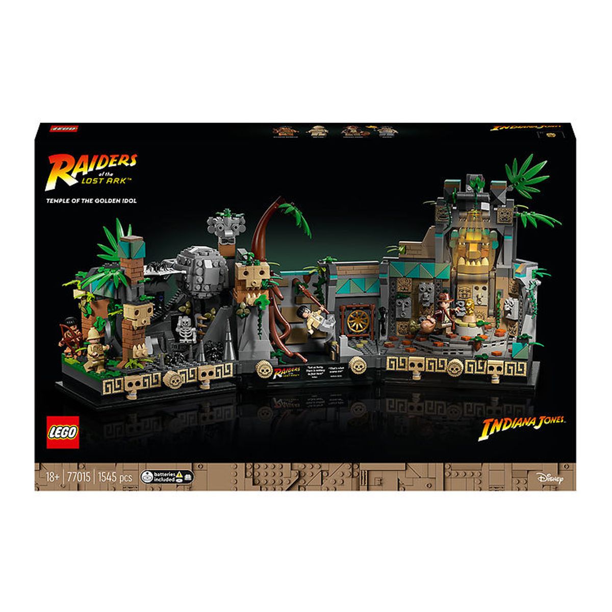 LEGO ® Indiana Jones - Den Gyldne Afguds Tempel 77015 - 1545 Dele