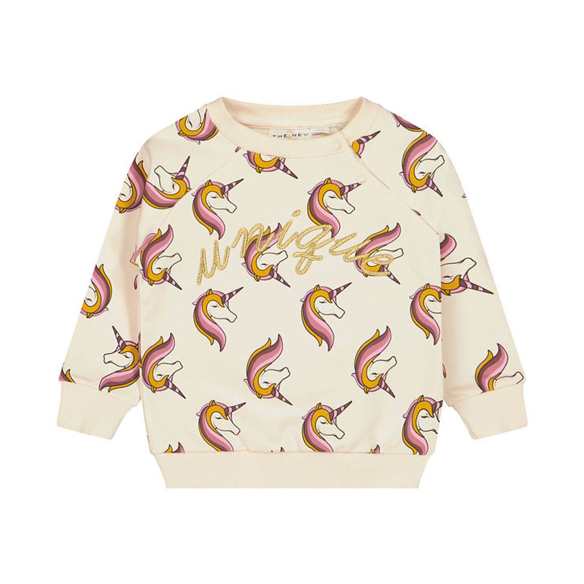 The New Siblings Sweatshirt - TnsHanni - White Swan m. Enhjørnin