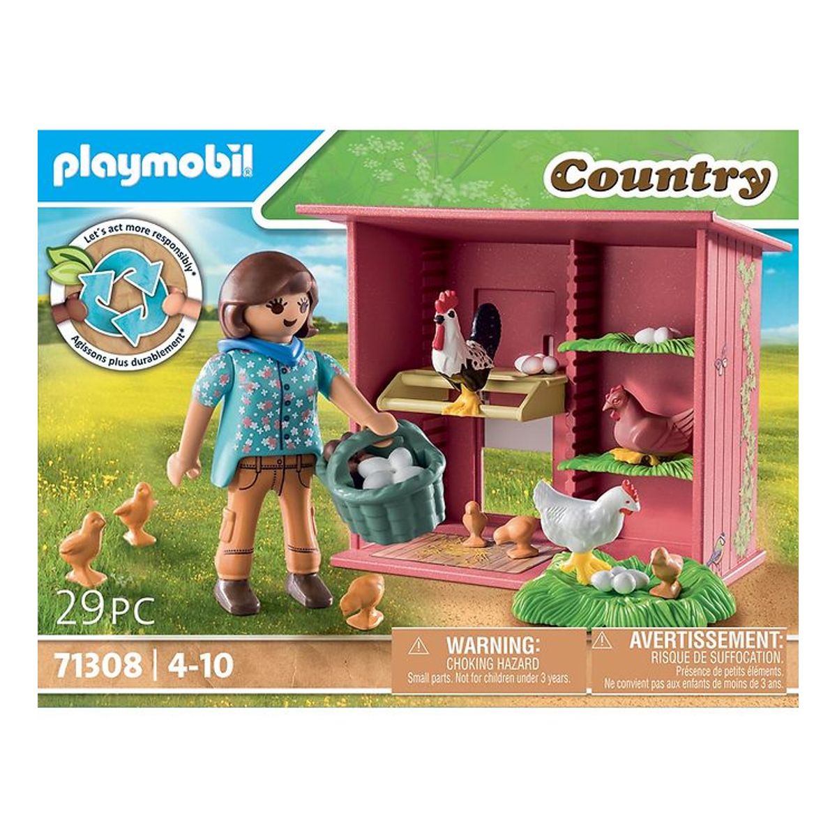 Playmobil Country - Høne med Kyllinger - 71308 - 29 dele