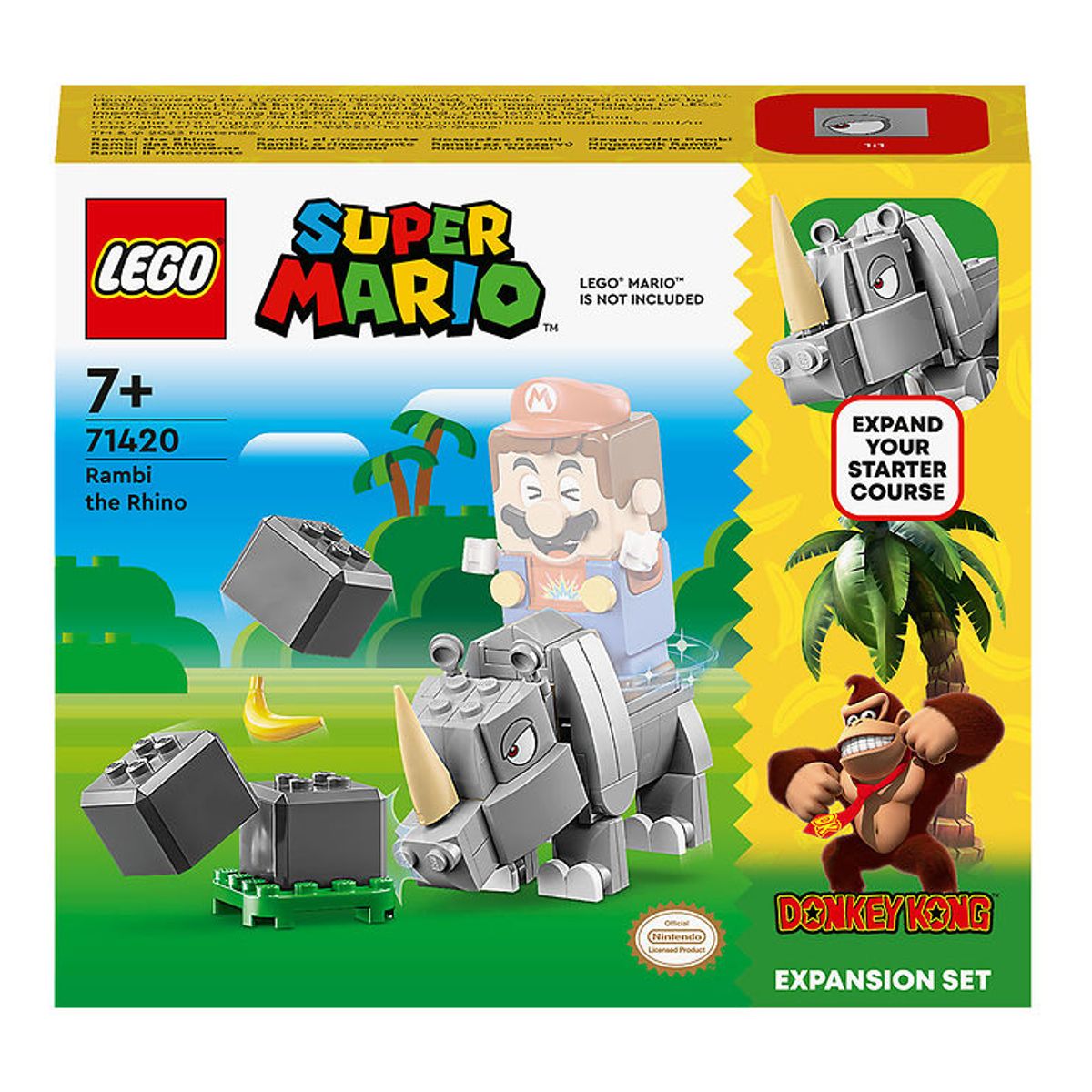 LEGO ® Super Mario - Næsehornet Rambi 71420 - Udvidelsessæt - 106