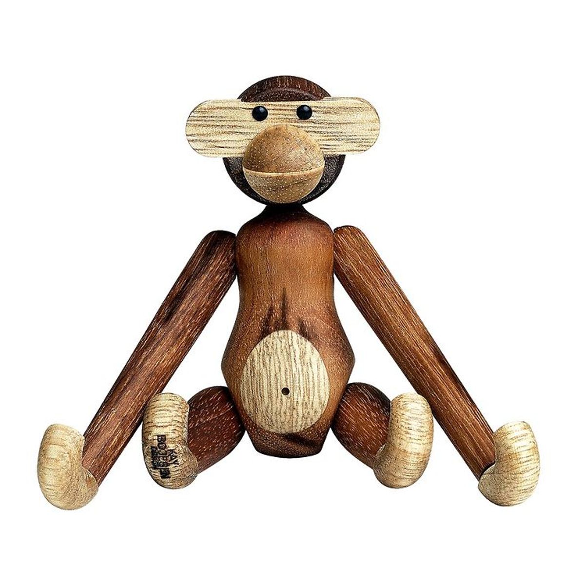 Kay Bojesen Træfigur - Abe - 10 cm - Mini - Teak/Limba