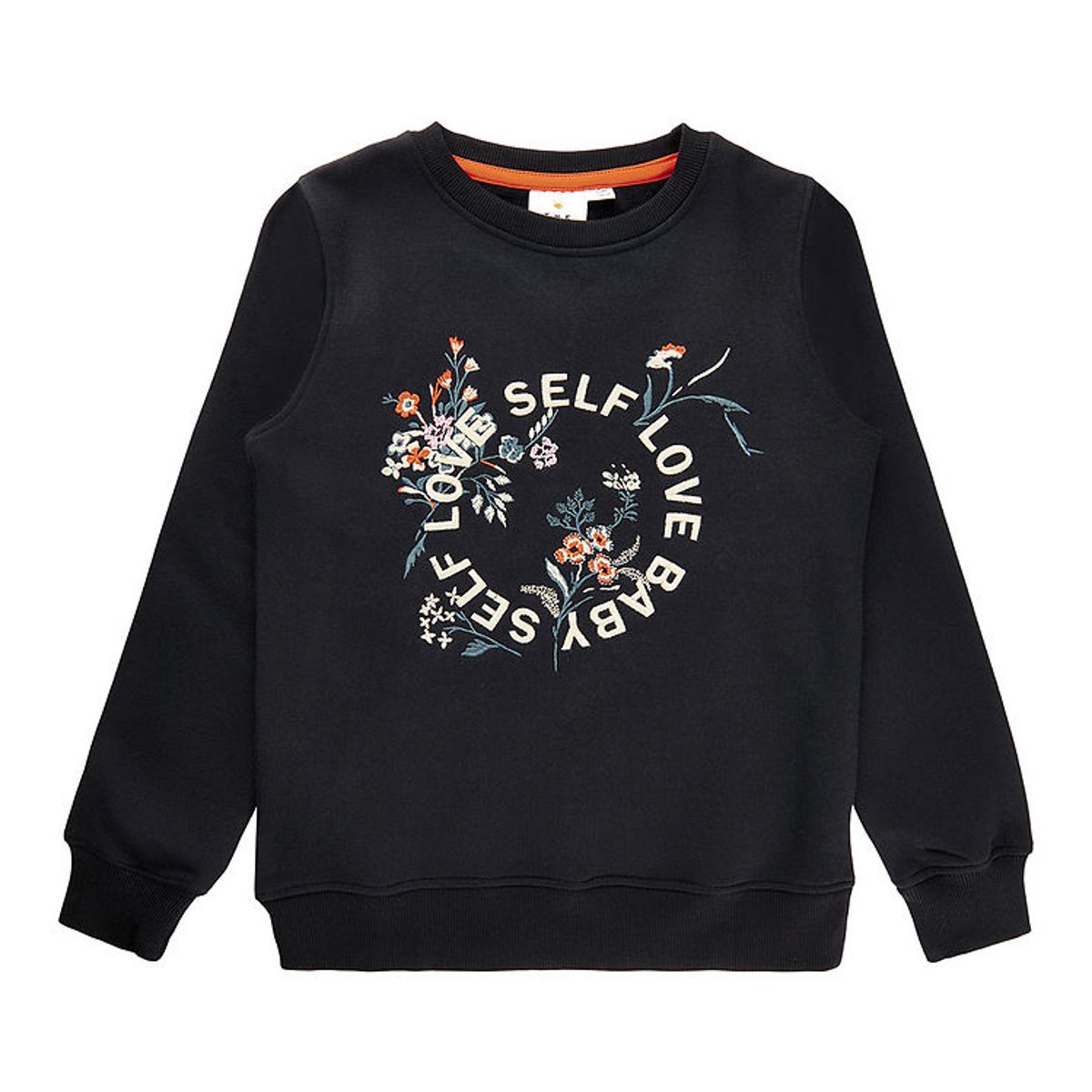 The New Sweatshirt - TnIrene - Black Beauty m. Blomster