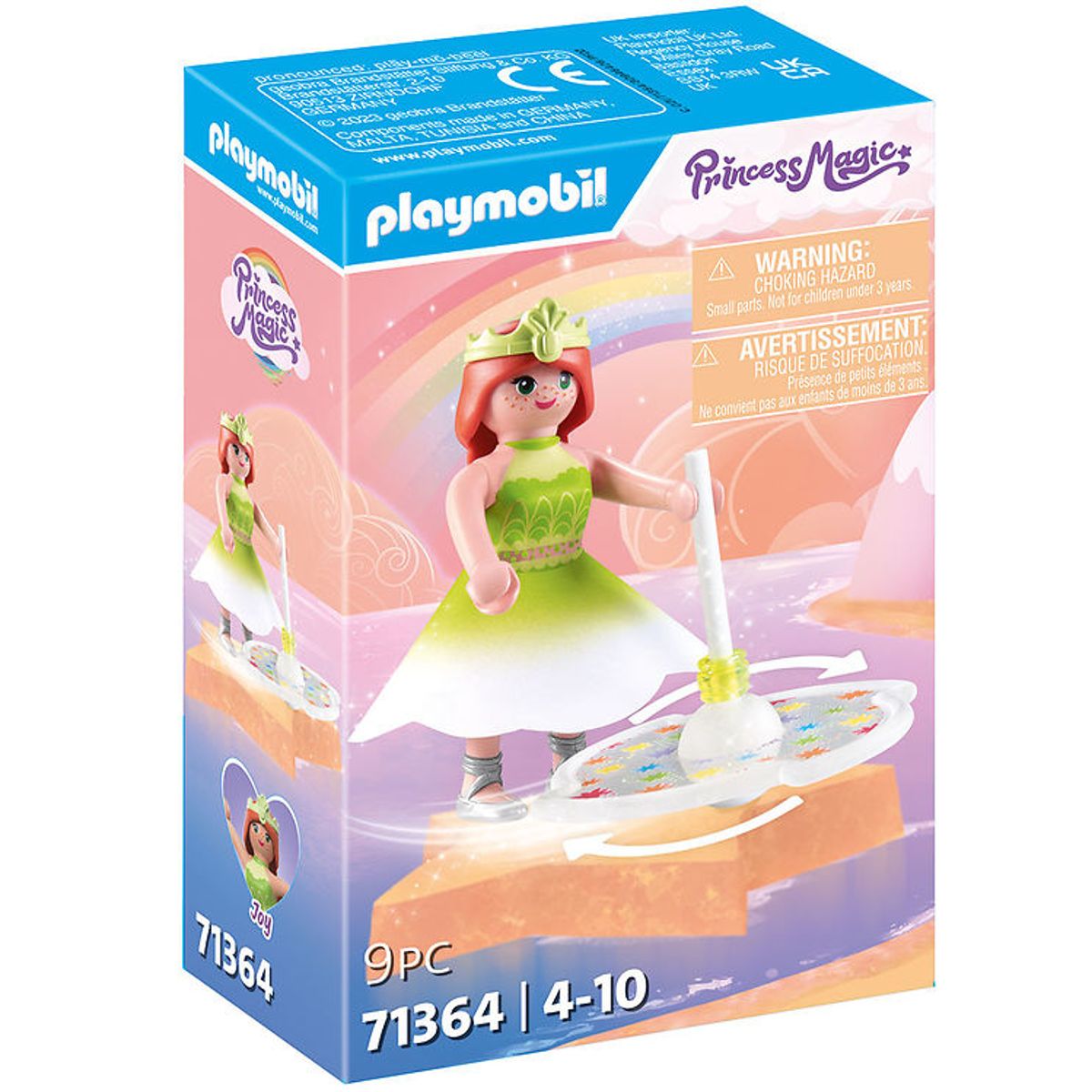 Playmobil Princess Magic - Himmelsk Regnbuesnurretop Med Prinses