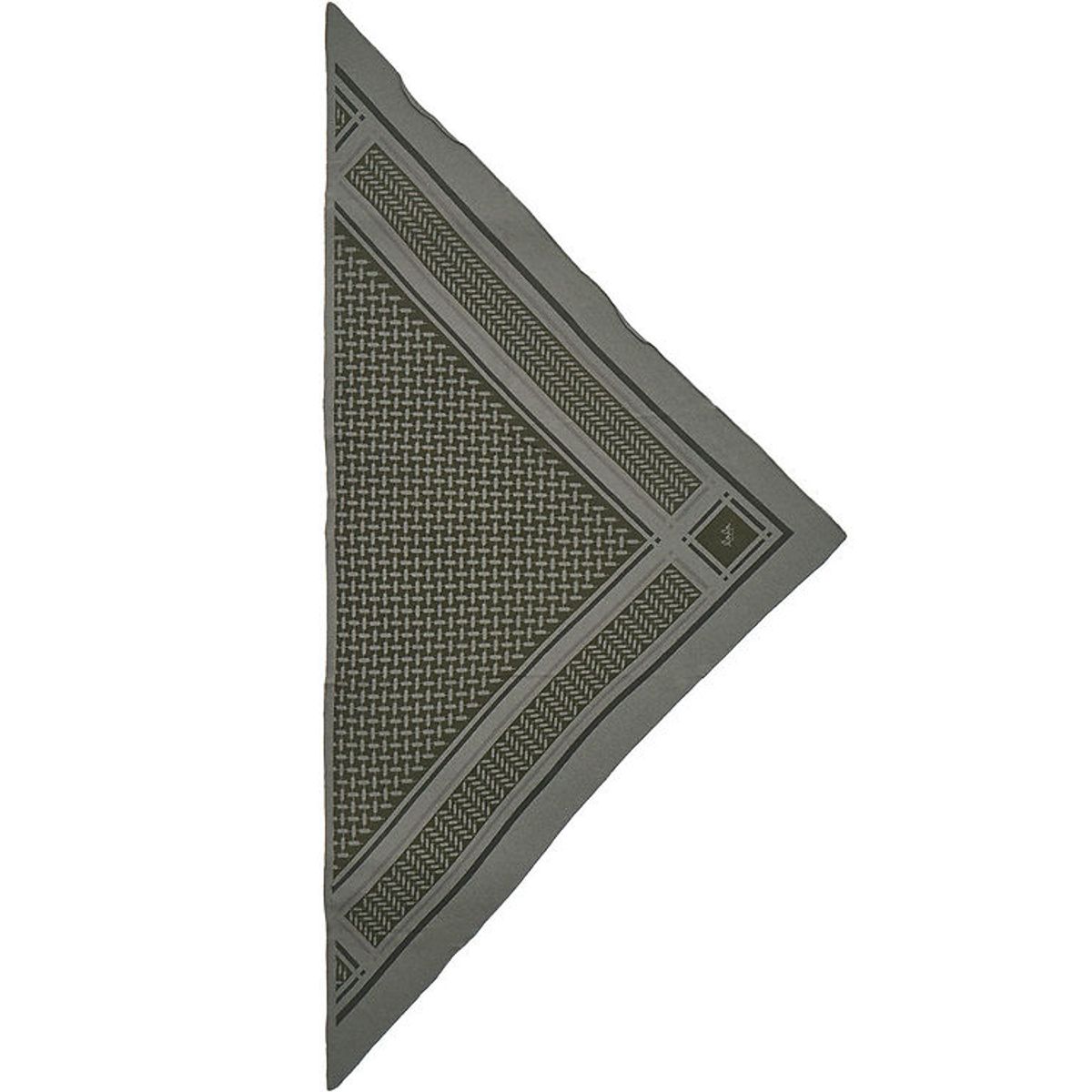 Lala Berlin Tørklæde - 162x85 - Triangle Trinity Neo M - Green O