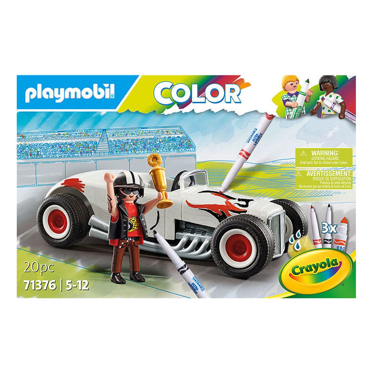 Playmobil Color - Racerbil - 71376 - 20 Dele