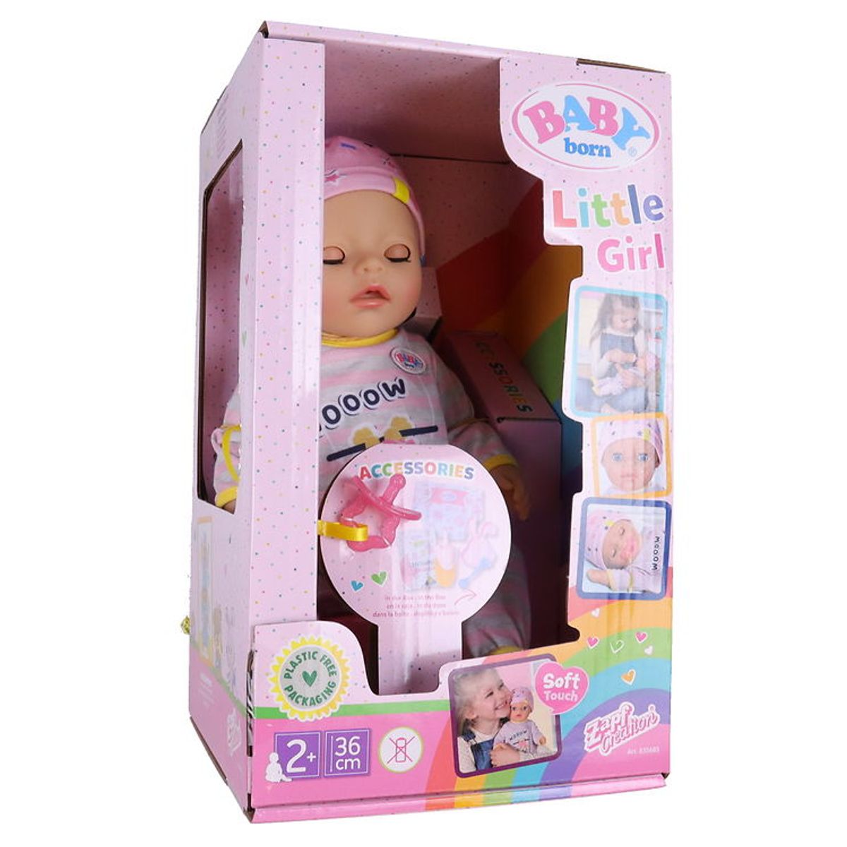 Baby Born Dukke - Little Girl - 36 cm - 7 Funktioner