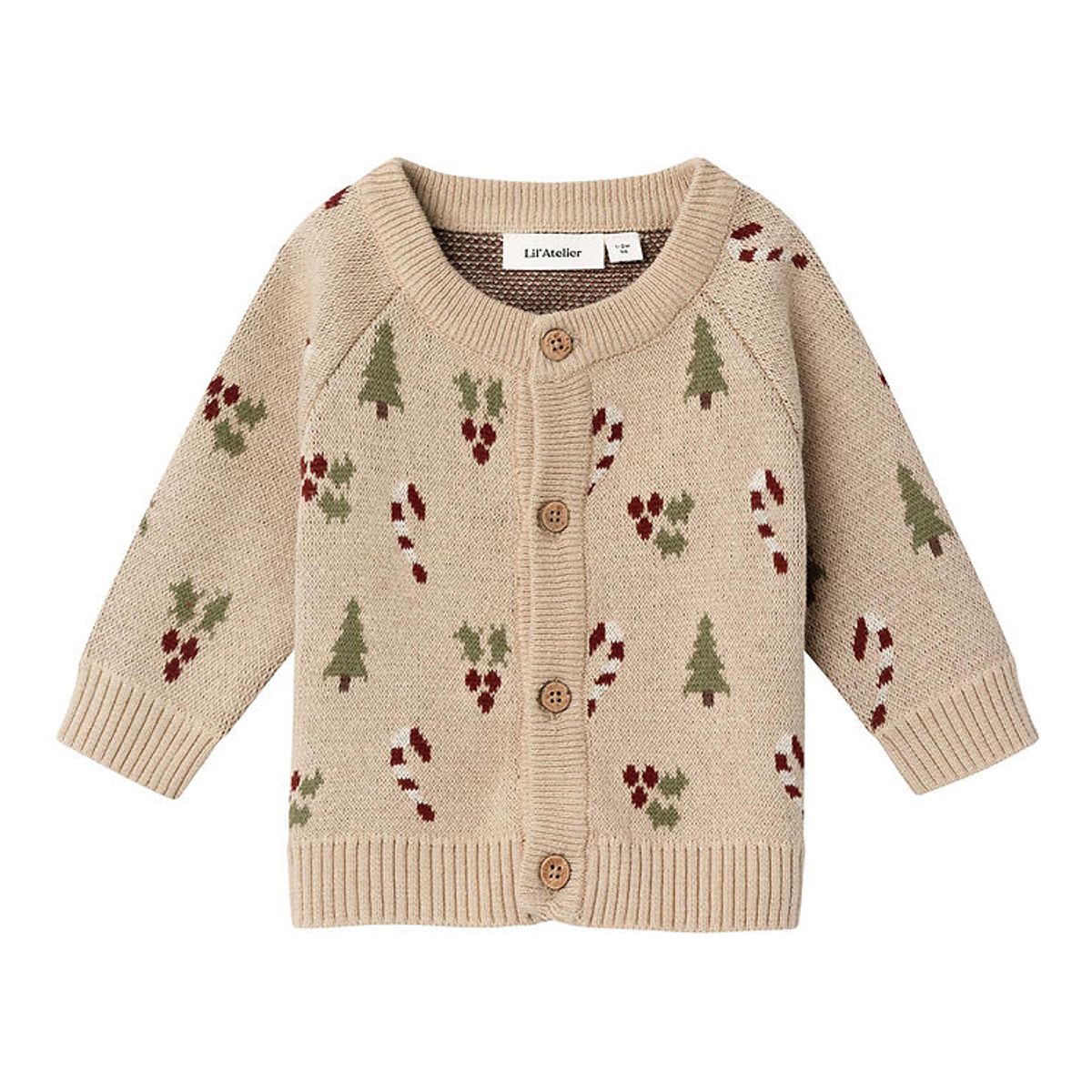 Lil Atelier Cardigan - Strik - NbnLamao - Warm Sand