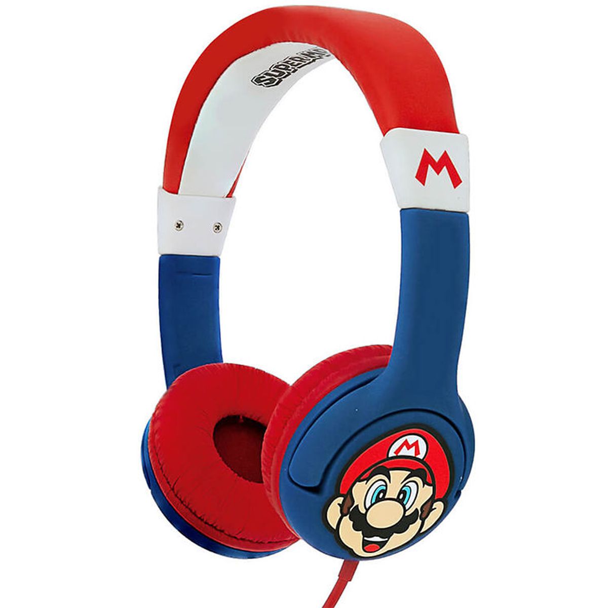 OTL Høretelefoner - Super Mario - Junior On-Ear - Mario - Rød/Bl