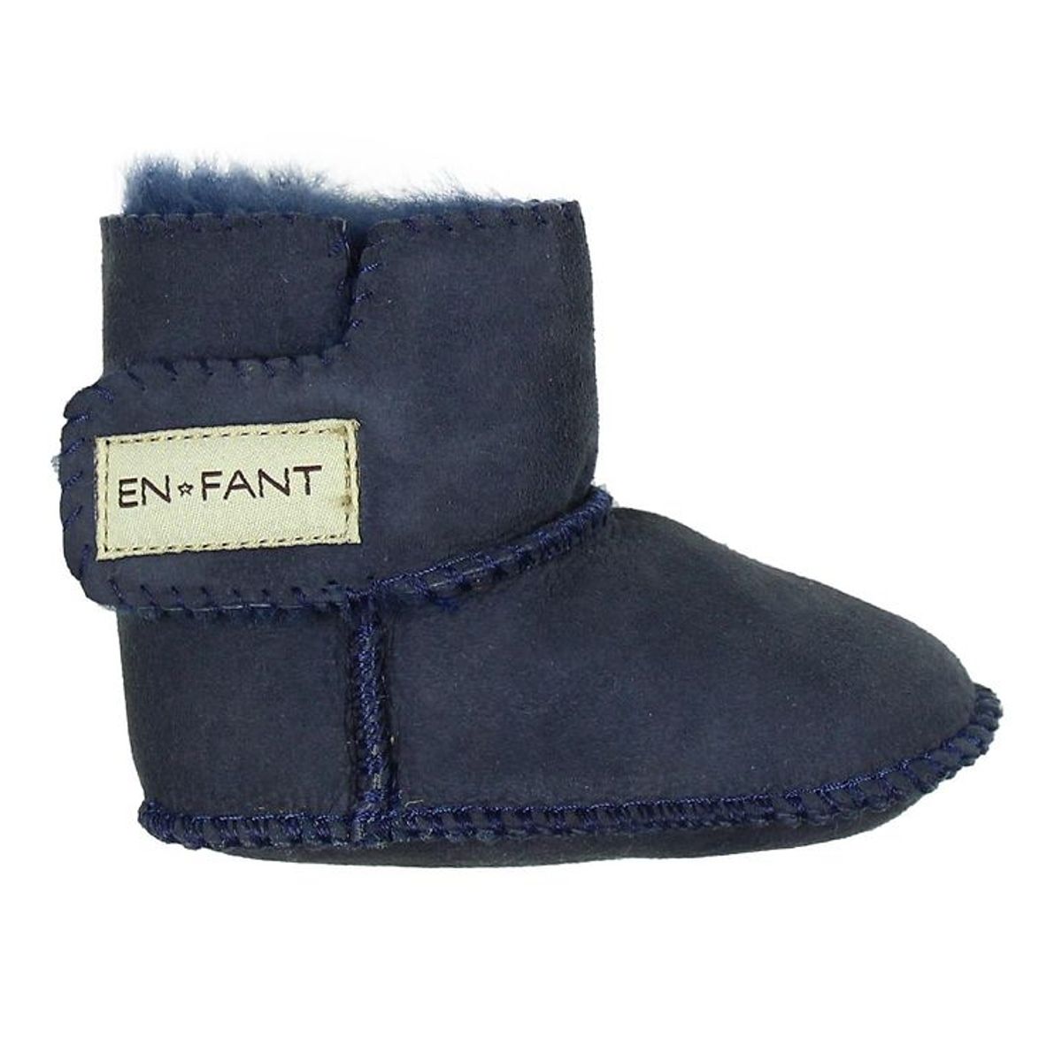 En Fant Lammeskindsfutter m. For - Navy