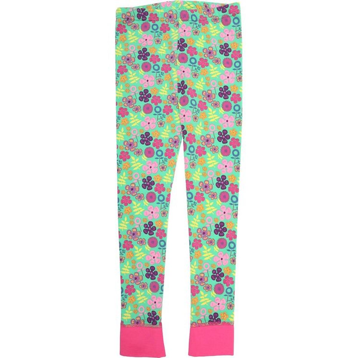 Katvig Leggings - Grøn m. Blomster