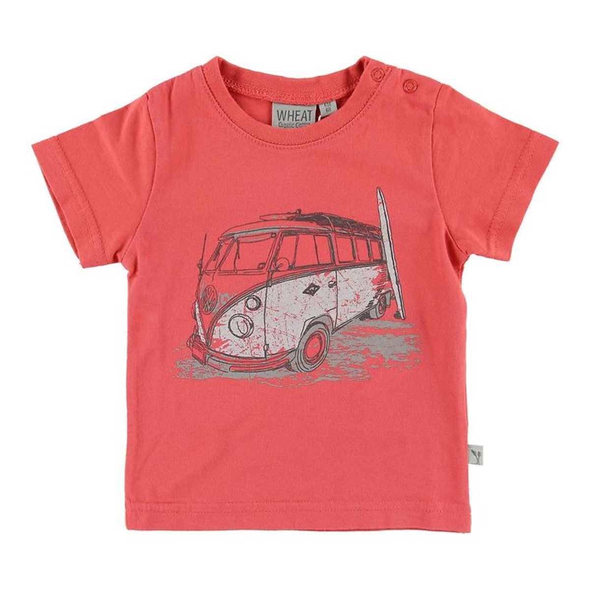 Wheat T-shirt - Surf Car - Spiced Coral