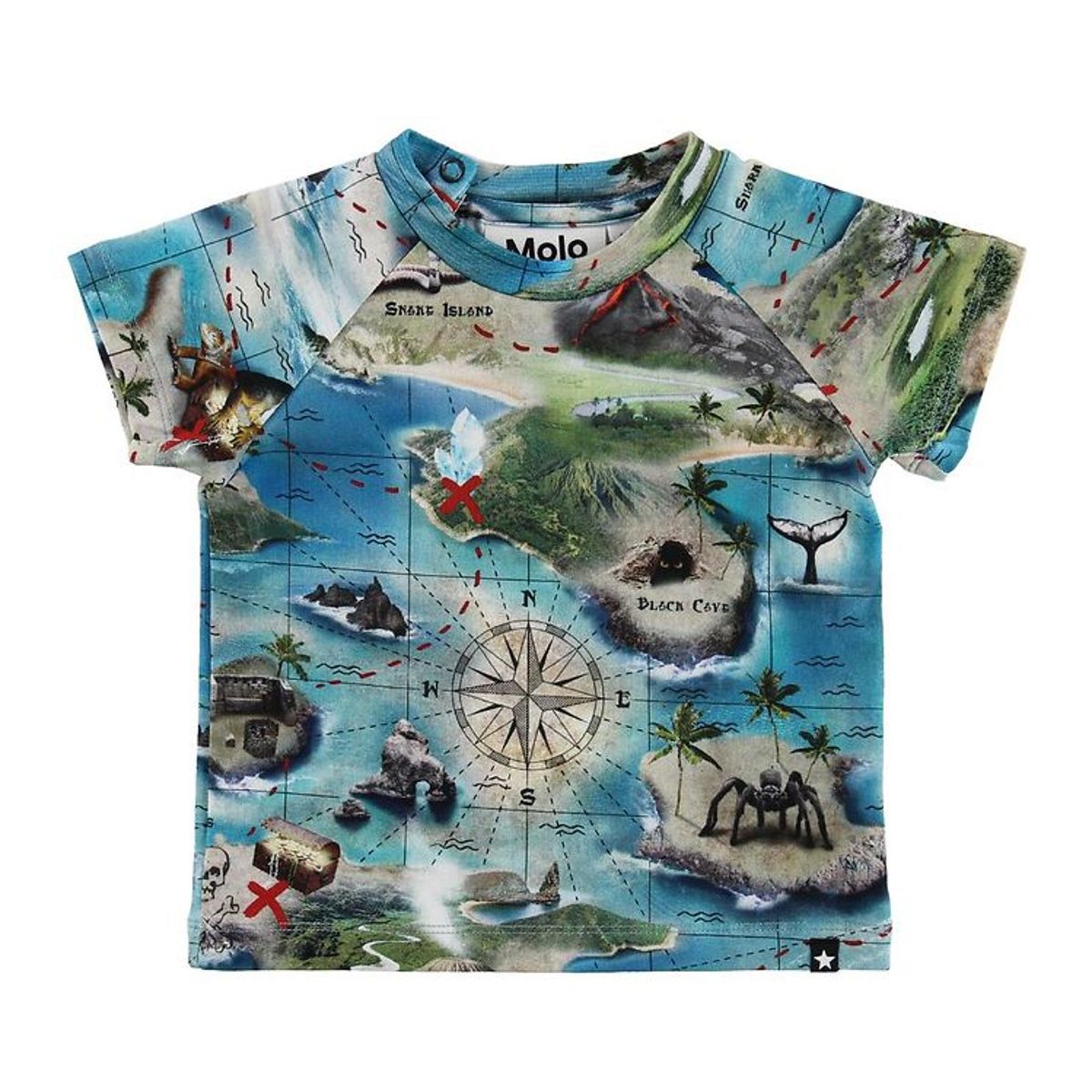 Molo T-shirt - Emmett - Treasure Map