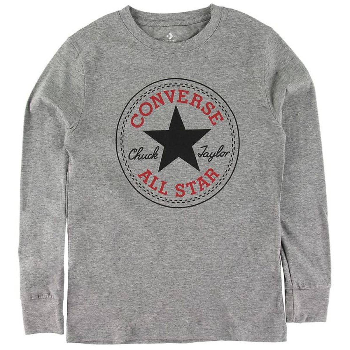 Converse Bluse - Gråmeleret m. Logo