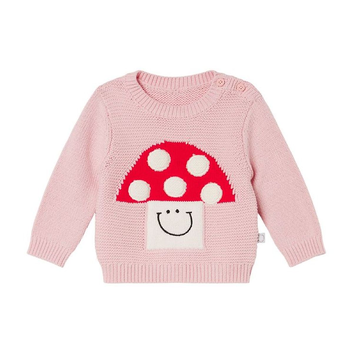 Stella McCartney Kids Bluse - Strik - Rosa m. Svamp