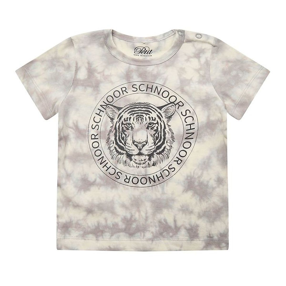 Petit by Sofie Schnoor T-shirt - Julius - Warm Grey m. Tiger