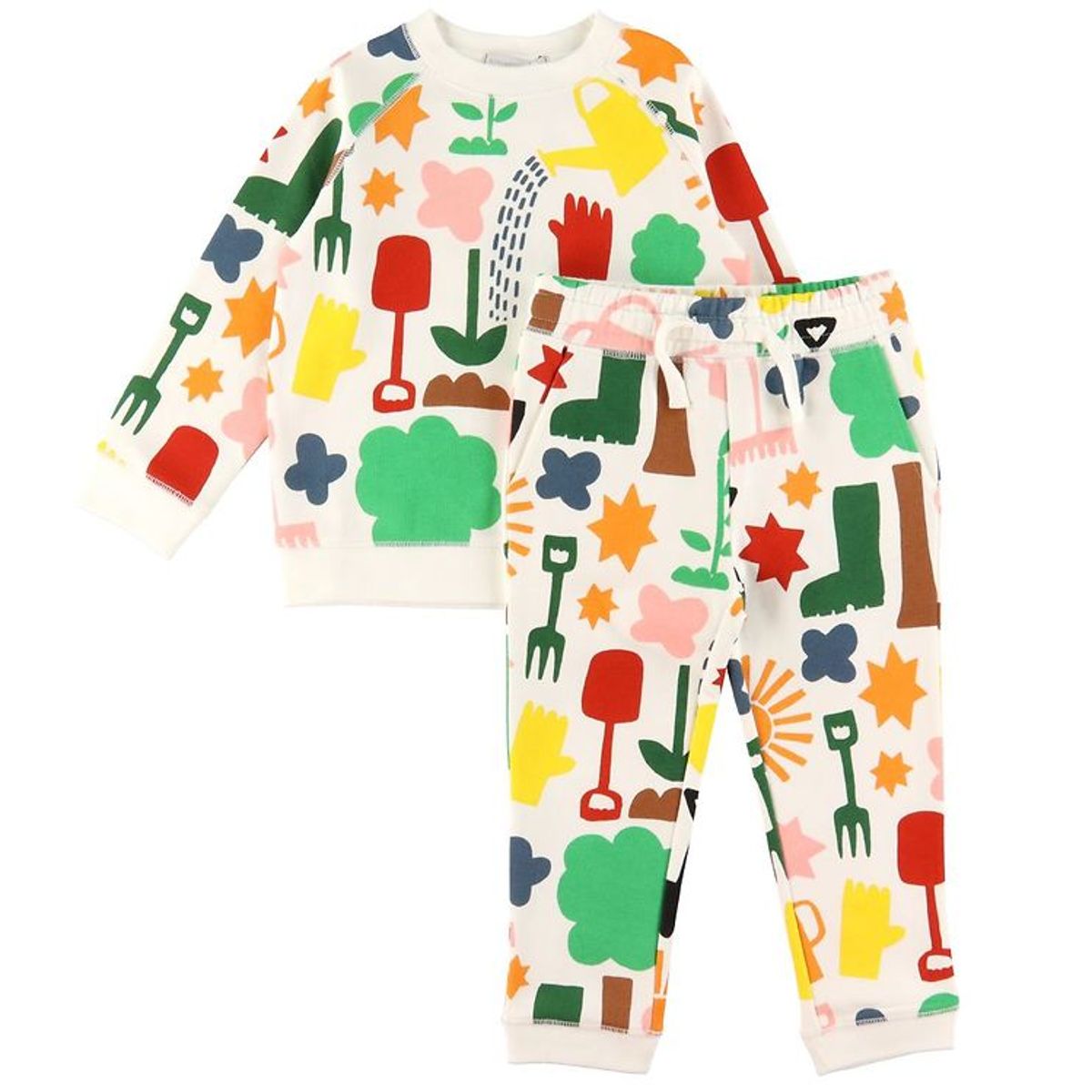 Stella McCartney Kids Sweatsæt - Gardening - Hvid