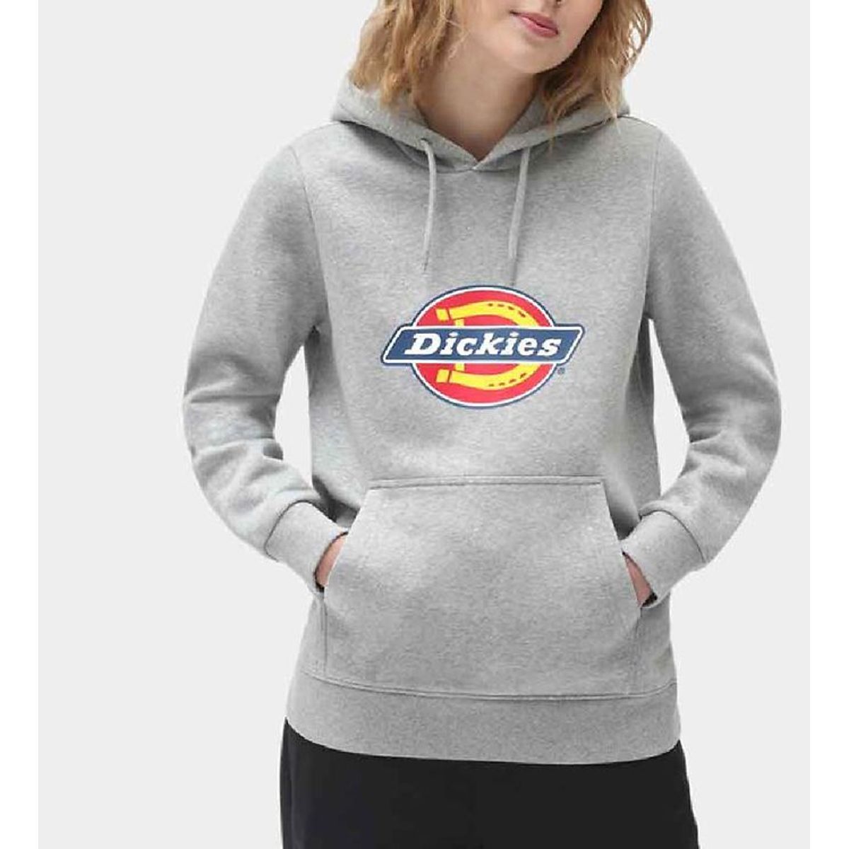 Dickies Hættetrøje - Icon Logo - Gråmeleret